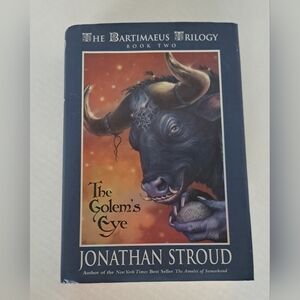 The Golem's Eye by Jonathan Stroud - Dark Blue Cover